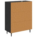 vidaXL Buffet Chêne noir 69 5 x 34 x 90 cm Bois d'ingénierie