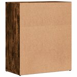 vidaXL Buffet chêne fumé 60x31x70 cm bois d'ingénierie