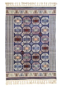 Tapis de salon CHAOUEN 80 x 150 cm - Bleu