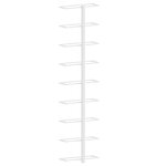 vidaXL Casier à vin mural pour 9 bouteilles 2 Pièces Blanc Fer