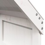 vidaXL Lit haut sans matelas blanc 75x190 cm bois de pin massif