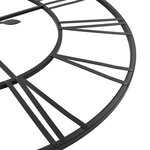 vidaXL Horloge murale vintage avec mouvement à quartz Métal 80 cm XXL