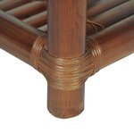 vidaXL Table de chevet 40 x 40 x 40 cm Bambou Marron foncé