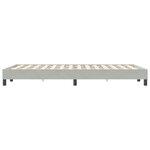 vidaXL Cadre de lit sans matelas gris clair 120x220 cm velours
