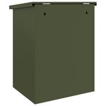vidaXL Boîte de dépôt de colis Vert olive 44 x 35 x 59 cm Acier