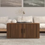 vidaXL Table basse Chêne marron 80x50x36 cm Bois d'ingénierie