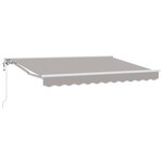 vidaXL Cadre d'auvent Gris clair 250 x 200 cm