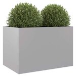 vidaXL Jardinière argenté 62x40x39 cm acier galvanisé
