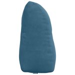 vidaXL Coussin de Dos Bleu 45 x 24 x 50 cm Velours