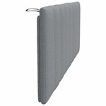 vidaXL Coussin de tête de lit Hanko gris clair 120 cm tissu