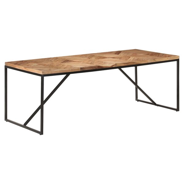 vidaXL Table à dîner 200x90x76 cm Bois massif d'acacia et de manguier