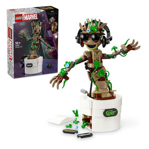 LEGO® Marvel 76297 - Le Set Danse de Bébé Groot avec Fonction Interactive et Accessoires Personnalisables