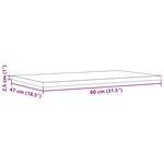 vidaXL Dessus de table 3 Pièces 80x47x2 5cm rectangulaire bois pin massif