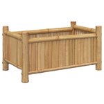 vidaXL Jardinière 50x30x25 cm bambou