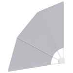 vidaXL Écran de confidentialité pour balcon Gris 115 x 115 cm tissu