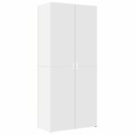 vidaXL Armoire de rangement blanc 80x42 5x225 cm bois d'ingénierie