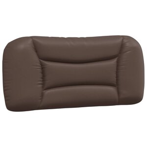 vidaXL Coussin de tête de lit Hvar marron 90 cm similicuir