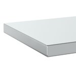 vidaXL Étagères murales 2 Pièces 50x30x3 cm argenté acier inoxydable