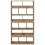 vidaXL Bibliothèque chêne artisanal 100x33x187 5 cm bois d'ingénierie