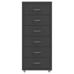 vidaXL Classeur mobile Anthracite 28x41x69 cm Métal
