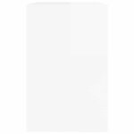 vidaXL Bureau Blanc brillant 100 x 50 x 78 cm Bois d'ingénierie