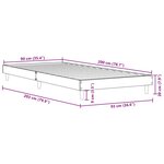 vidaXL Cadre de lit sans matelas chêne sonoma 90x200 cm