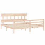 vidaXL Cadre de lit sans matelas bois massif