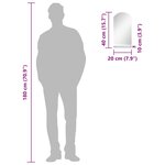 vidaXL Miroir mural avec étagère 20x40 cm Verre trempé