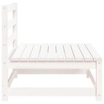 vidaXL Canapés centraux de jardin 2 Pièces blanc bois de pin massif