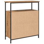vidaXL Buffet chêne artisanal 70x30x80 cm bois d'ingénierie