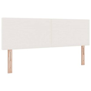 vidaXL Tête de lit avec tête de lit Crème 144 cm Cuir synthétique