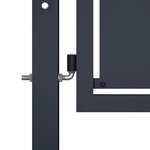 vidaXL Portail de jardin Acier 400 x 175 cm Anthracite