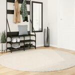 vidaXL Tapis OVIEDO à poils courts beige Ø 200 cm