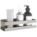 vidaXL Étagère de douche 23x6 5x6 cm acier inoxydable 304 brossé