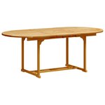 vidaXL Ensemble à Manger de jardin 7Pièces bois d'acacia solide textilène