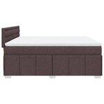 vidaXL Sommier à lattes de lit avec matelas Marron foncé 180x200 cm