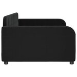 vidaXL Lit de repos noir 90x190 cm velours