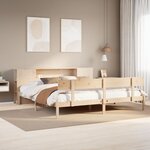 vidaXL Lit bibliothèque sans matelas 180x200 cm bois massif de pin