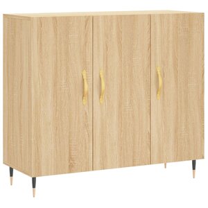 vidaXL Buffet chêne sonoma 90x34x80 cm bois d'ingénierie