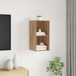vidaXL Cabinet TV chêne artisanal 37 x 37 x 72 cm Bois d'ingénierie