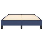 vidaXL Cadre de lit sans matelas bleu 120x190 cm tissu