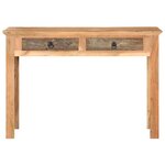 vidaXL Bureau 110x50x75 cm Bois de récupération massif