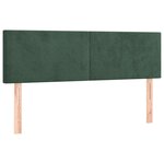 vidaXL Sommier à lattes de lit avec matelas LED Vert foncé 140x200 cm
