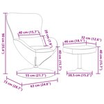 Fauteuil œuf vidaXL avec repose-pieds en velours bleu