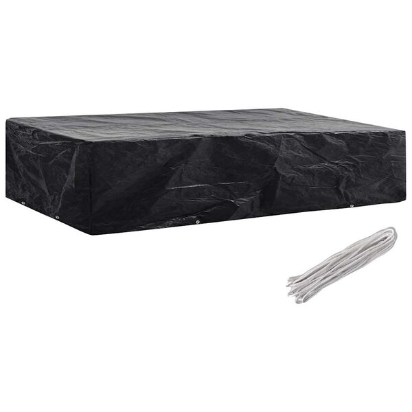 vidaXL Housse de chaise de jardin 8 œillets 218 x 77 x 55 cm