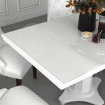 vidaXL Protecteur de table transparent 90x90 cm 2 mm PVC