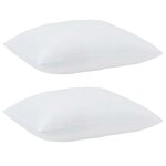 vidaXL Oreillers avec oreiller Blanc 85gsm 100 polyester