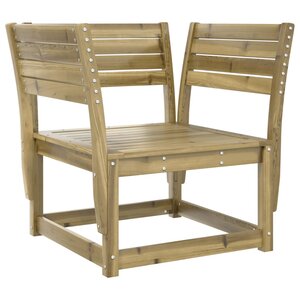 vidaXL Chaise de jardin bois de pin imprégné