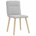 vidaXL Chaises à manger lot de 2 gris nuage tissu