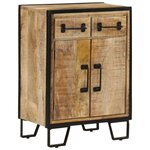 vidaXL Buffet et 2 tiroirs 53x31x72 cm bois massif de manguier et fer
